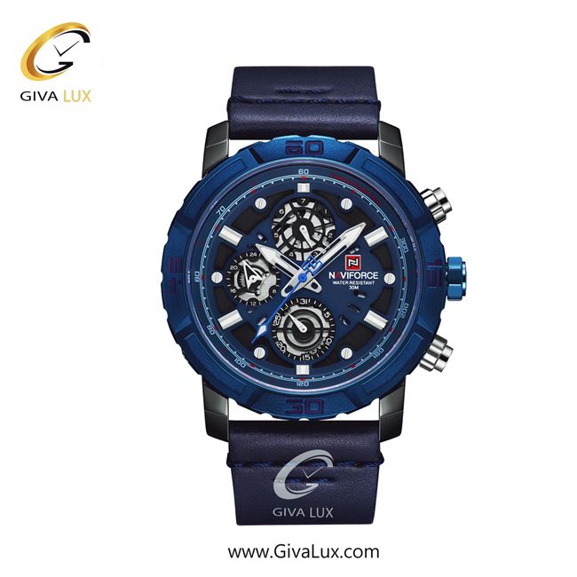 ساعت مچی مردانه بند چرمی ناوی فورسB/BE/BE (نیوی فورس) NF9139